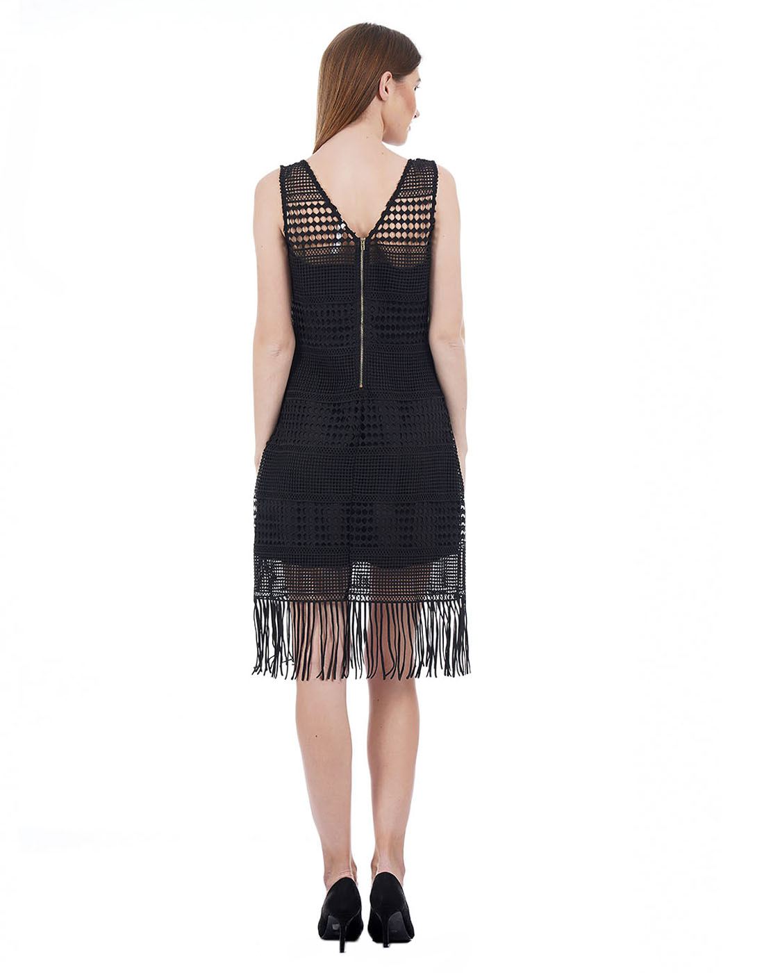 U.S. Polo Assn. Women Self Design Casual Wear Dresses